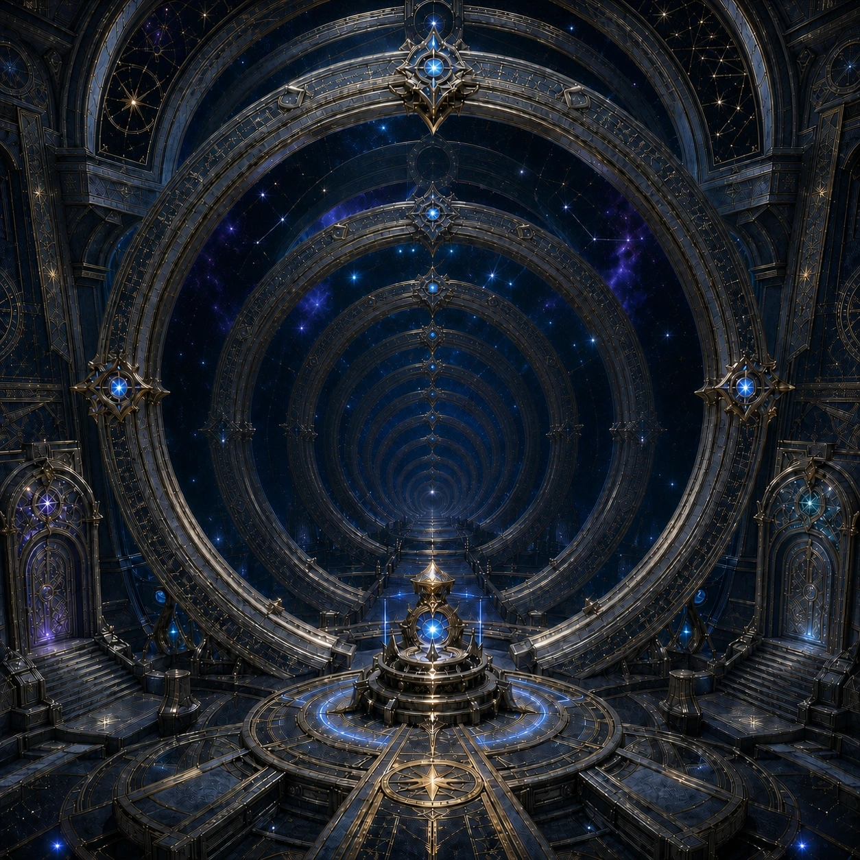 Your Vault, a celestial architecture of nested Keyrings and illuminated Keys